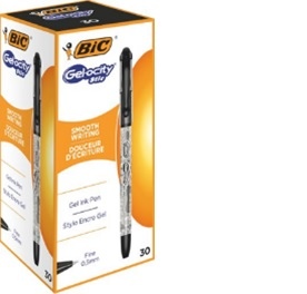 BIC Gelinis rašiklis Gel-ocity Stic 0.5 mm, juodas, pakuotėje 30 vnt.