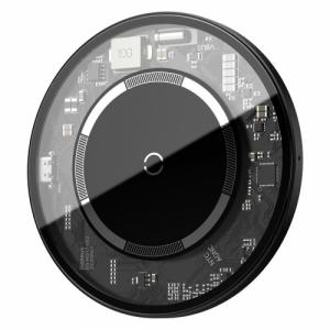 Belaidis įkroviklis Baseus 15W (WXJK-E02) išmaniems telefonams, su magnetais tinkantis iPhone12