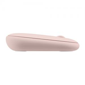 Logitech Pebble M350 Belaidė pelė, RF Wireless + Bluetooth, Silent, Rožinė