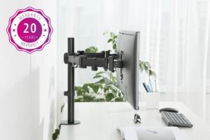 Monitoriaus laikiklis kokybiškas plieninis LCD Up Up, 2 ekranams: 75x75,100x100
