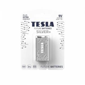 Baterija Tesla 9V Silver+ Alkaline 6LR61 580 mAh (1 vnt) (13090120)
