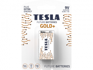 Baterija Tesla 9V Gold+ 6LR61 1 vnt. (12090121)