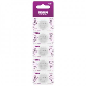 Baterijos Tesla CR2025 Lithium 165 mAh 19250520 (5 vnt)