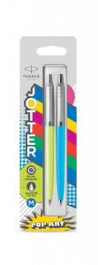 *Automatinis tušinukas Parker Jotter Originals POP ART Duo Lime/SkyBlue Medium Blue, blisteryje