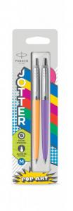 *Automatinis tušinukas Parker Jotter Originals POP ART Duo Marigold/Frosty Purple Medium Blue, blisteryje