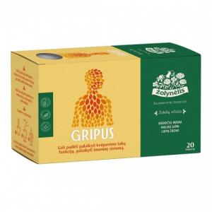 Žolynėlis žolelių arbata Gripus, 30g (1,5x 20)