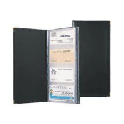 Albumas vizitinėms kortelėms Biurfol (48), juodas, 12x24cm  1007-019