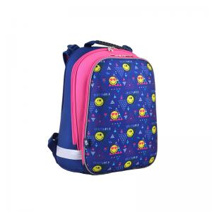 Kuprinė YES H-12 Smiley, forminė, 38 x 29 x 15 cm, mėlyna sp. , 1.17 kg