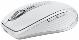 Logitech MX Anywhere 3 Belaidė pelė, RF Wireless + Bluetooth, 4000 DPI, Šviesiai pilka