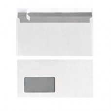 Vokas su langeliu (45x90 mm), kairėje, apačioje, C5, 162x229 mm, 80 g, baltas 1 vnt. 0721-112