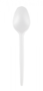 Vienkartiniai šaukštai SUPERIOR, PS, balti, 17 cm, 50 vnt