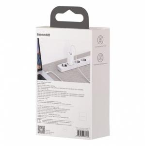 Naujos kartos sieninis įkroviklis GaN2 Lite 2xUSB-C 65W, Quick Charge 4.0, Power Delivery 3.0, Huawei, Samsung, FCP, baltas