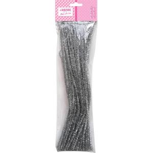 Dekoratyvinė vielutė deVENTE, Glitter 6mm, 30cm 30 vnt, sidabrinės spalvos