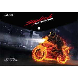 *Aplankas vokas su spaustuku deVENTE, Motorcycle Style, A4,  150 mikronų