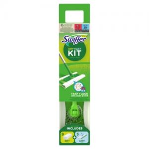Swiffer Sweeper Starter Kit XXL: šluota,sausos serv.8vnt ir šlapios serv.3vnt