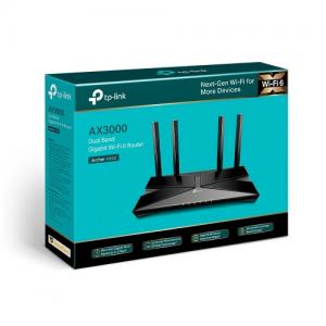 Maršrutizatorius TP-LINK AX3000 Dual Band Gigabit Wi-Fi 6  Archer AX50 802.11ax,2402+574 Mbit/s 10/1 Mbit/s 10/100/1000 Mbit/s,Ethernet LAN (RJ-45) prievadai 4,MU-MiMO Taip,Antenų kiekis 4