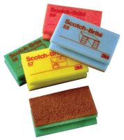 Figūrinė kempinė - šveistukas SCOTCH-BRITE 57, nebraižanti paviršių, žalia, 13 x 7 x H 4,5 cm, vnt