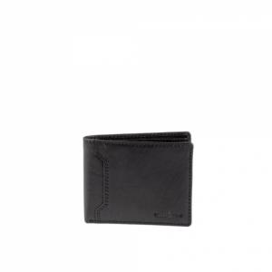 Piniginė Gianni Conti 4117220-10, odinė, juodos spalvos