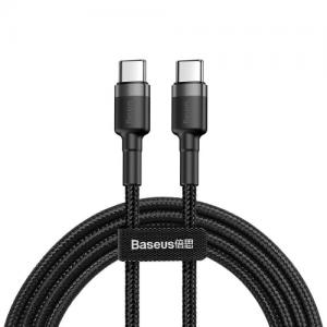Kabelis Baseus USB2.0 C kištukas 2m, QC3.0 pilkas/juodas