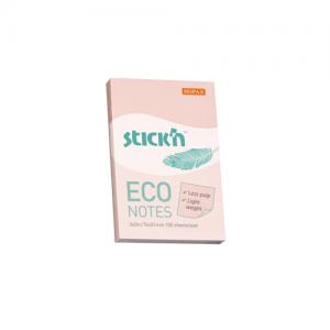 Lipnūs lapeliai StickN, 21742, Eco, 76x51mm, 100 lapelių, rožinės spalvos