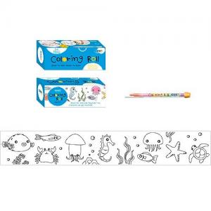 *Lipni spalvinimo knygelė Stick´N, rulone, Aquatic Animals