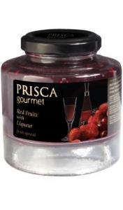 Užtepas PRISCA Gourmet, raudonųjų vaisių su likeriu, 230 g