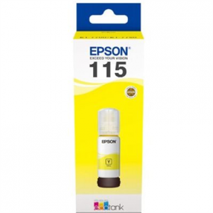 Epson 115 EcoTank (C13T07D44A) Rašalo papildymo buteliukas, Geltona rašaliniams spausdintuvams 6200 psl.