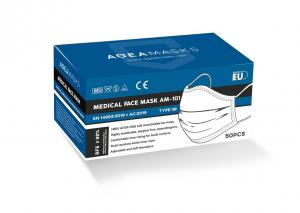 Medicininės veido kaukės AGEA, mėlynos spalvos, 50 vnt