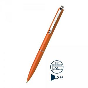 Automatinis tušinukas SCHNEIDER K15, 0.5 mm., oranžinis spalvos korpusas,mėlynas tušas