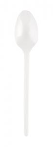 Plastikiniai šaukšteliai SUPERIOR, PS, balti, 12,5 cm, 50 vnt