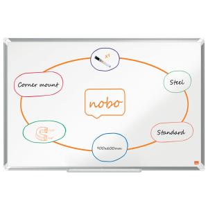 Balta magnetinė lenta Nobo Premium Plus, 90x60cm