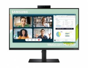 Monitorius SAMSUNG S24A400VE 60.96cm 24inch 16:9 Wide FHD IPS 5ms 60hz HDMI/DP/VGA Pivot VESA 120mm Webcam 1MP Speakers black