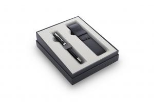 Rinkinys PARKER Sonnet Black CT, tušinukas ir dėklas