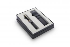 Rinkinys PARKER Sonnet Black GT, plunksnakotis ir dėklas