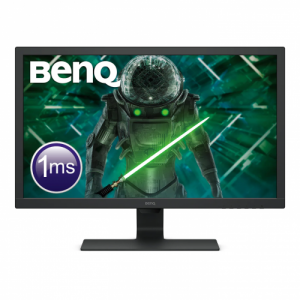 Monitorius BenQ GL2780, žaidimų 27 colių TN, 1920x1080 (FHD); 300 cd/m; 1000:1 (DCR: 12M:1); 1ms; 75Hz, 2Wx2, Ausinių lizdas, VGA/DVI/HDMI/DP; Be mirksėjimo/mažai mėlyna, TÜV sertifikatas