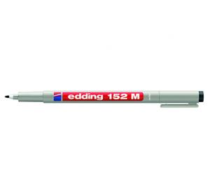 Žymeklis Edding 152M, skirtas plėvelėms,juodos spalvos, 1mm