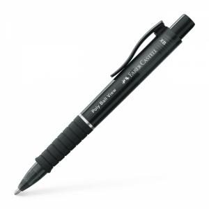 Automatinis tušinukas Faber-Castell PolyBall View, juodos spalvos