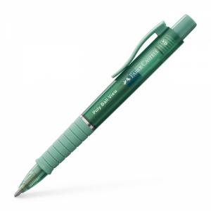 Automatinis tušinukas Faber-Castell PolyBall View, žalios spalvos