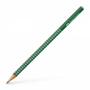 Pieštukas Faber-Castell Sparkle HB, žalios spalvos korpusas