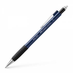Automatinis pieštukas Faber-Castell Grip 1347, 0.7mm, metalic mėlynos spalvos