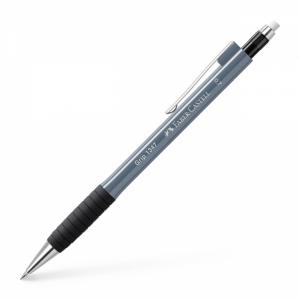 Automatinis pieštukas Faber-Castell Grip 1347, 0.7mm, pilkos spalvos