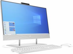 Kompiuteris HP AIO 24-dp0128ny Ryzen 5 4500U/ 23.8 FHD AG LED/ 8GB/ 512GB NVMe / Be ODD/ Natūralus sidabras/ laidinis USB kbd ir pelė/ W10