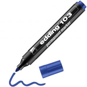 Permanentinis markeris Edding 103, 1,5-3mm, mėlynos spalvos
