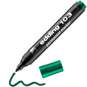 Permanentinis markeris Edding 103, 1,5-3mm, žalios spalvos