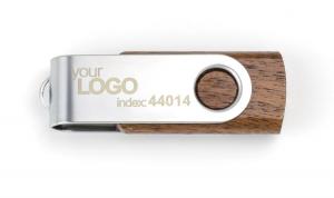 USB flash drive TWISTER WALNUT 8 GB