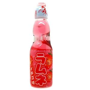 Gaivusis gazuotas gėrimas HATAKOSEN Ramune Strawberry, 0,2l, vnt
