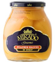 Persikų puselės MIKADO, sirupe, 530 g / 320 g