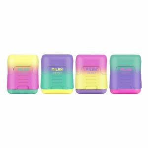 Drožtukas Milan Sunset Compact, plastikinis, dviejų skylių