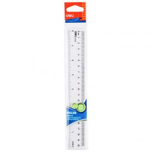 *Liniuotė DELI G02612, 20cm, skaidri