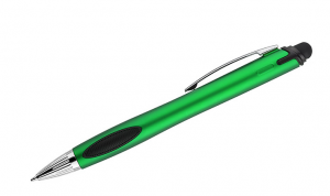 Jutiklinis rašiklis LITT, žalias korpusas, mėlynas rašalas